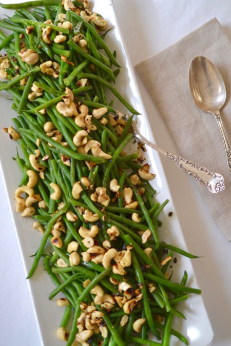 Haricots Verts with Cashews - Glory Kitchen Haricots Verts with Cashews - Glory Kitchen