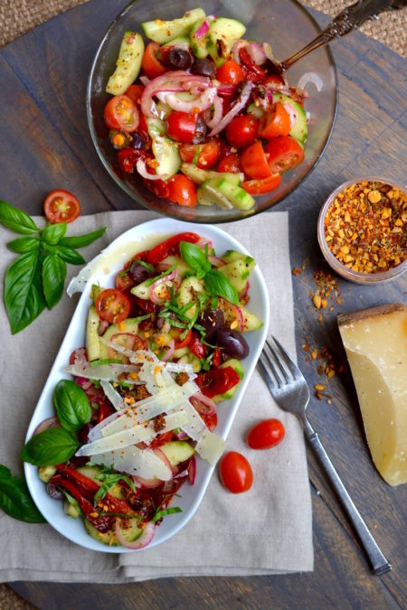 Red Pepper and Cucumber Salad - Glory Kitchen Red Pepper and Cucumber Salad - Glory Kitchen